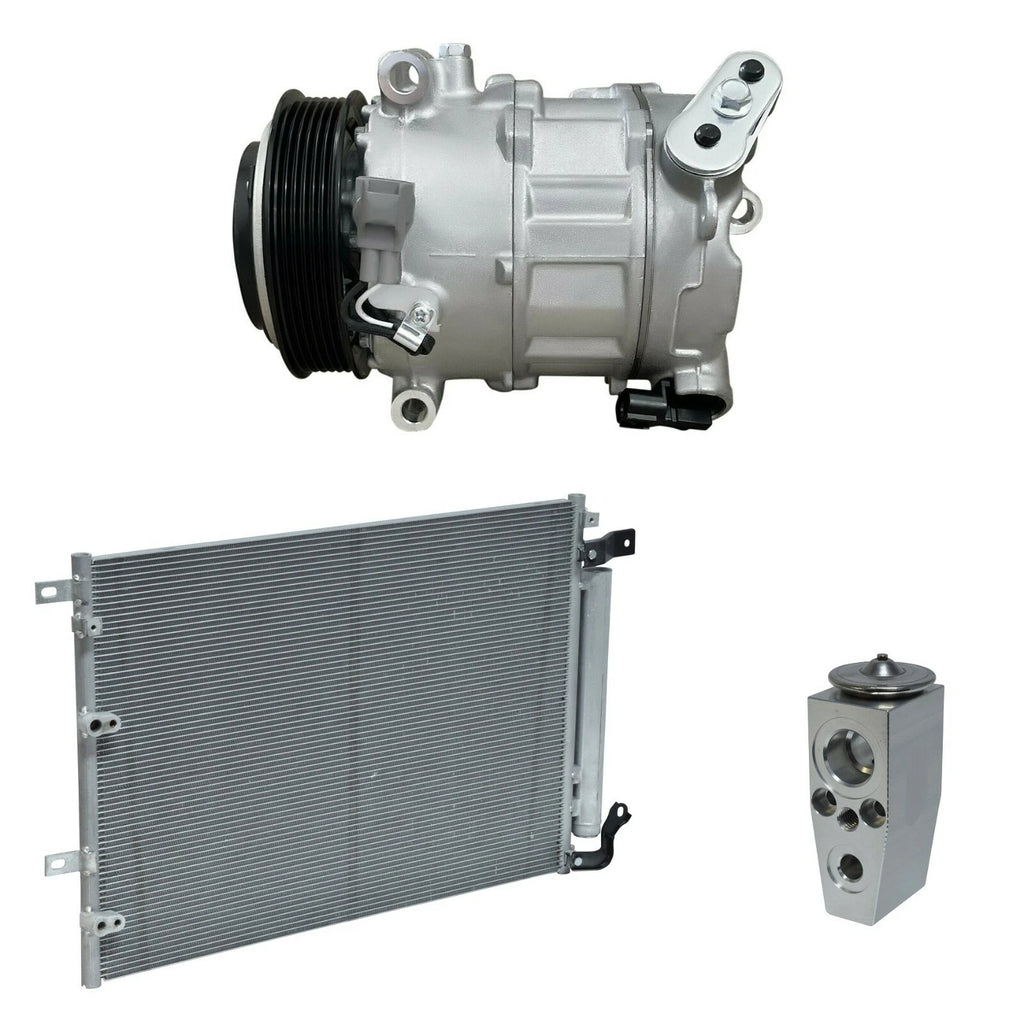 AC Compressor Kit With Condenser for Chrysler 200 3.6L (2015–2019)
