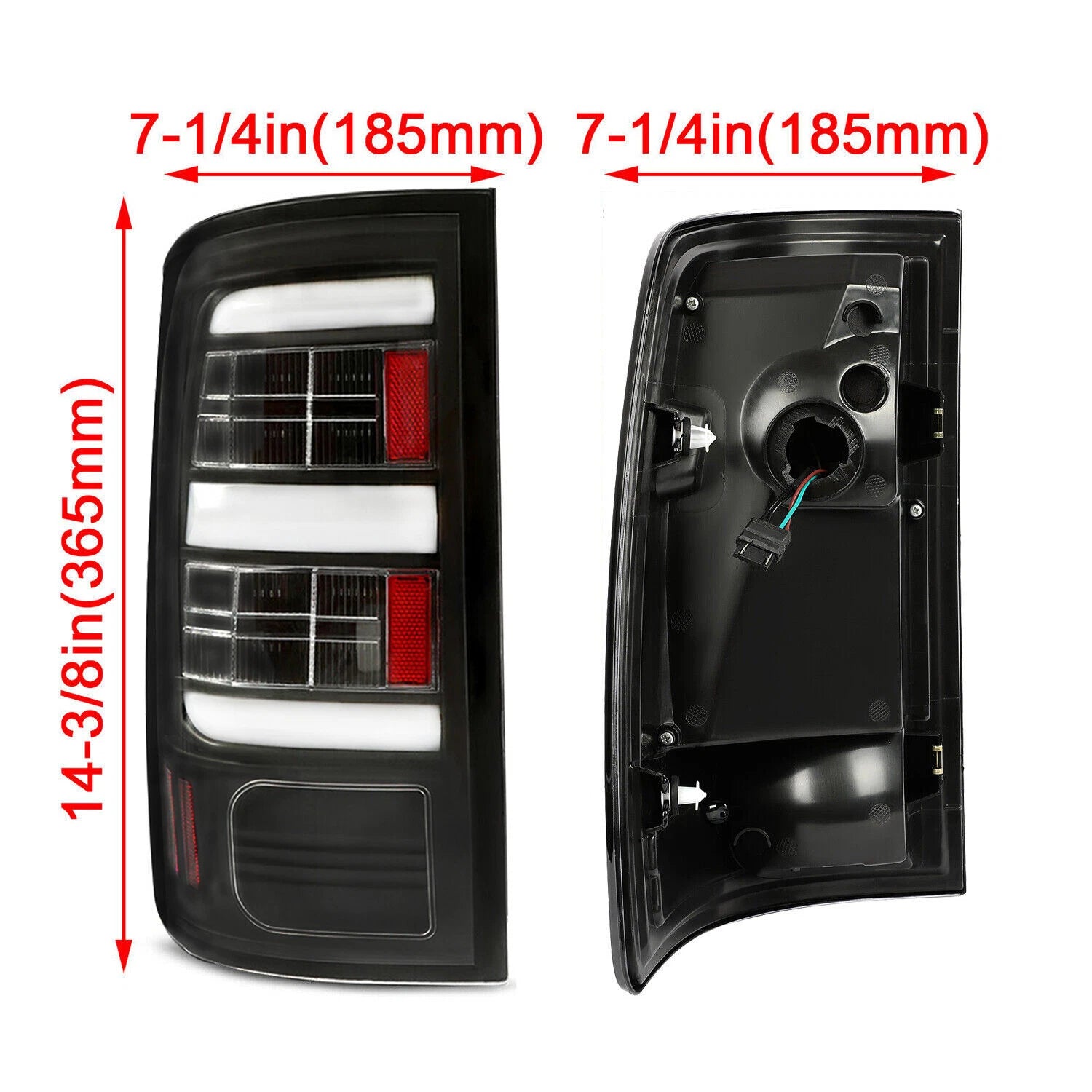 LED Tail Lights for Dodge Ram 1500 2500 3500 (2009–2018)