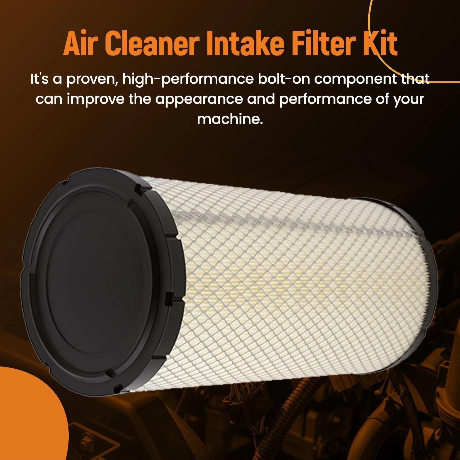 Air Filter Kit for Case CX130B CX130C CX160B (P780522 P780523) Pair
