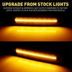 Smoked Amber LED Front Side Marker Lights for Jeep Cherokee (1997–2001)