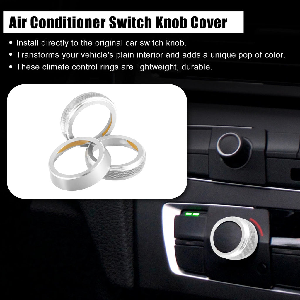 3pcs Air Conditioner Switch Knob Cover for Suzuki Jimny JB64W (2018–2023)