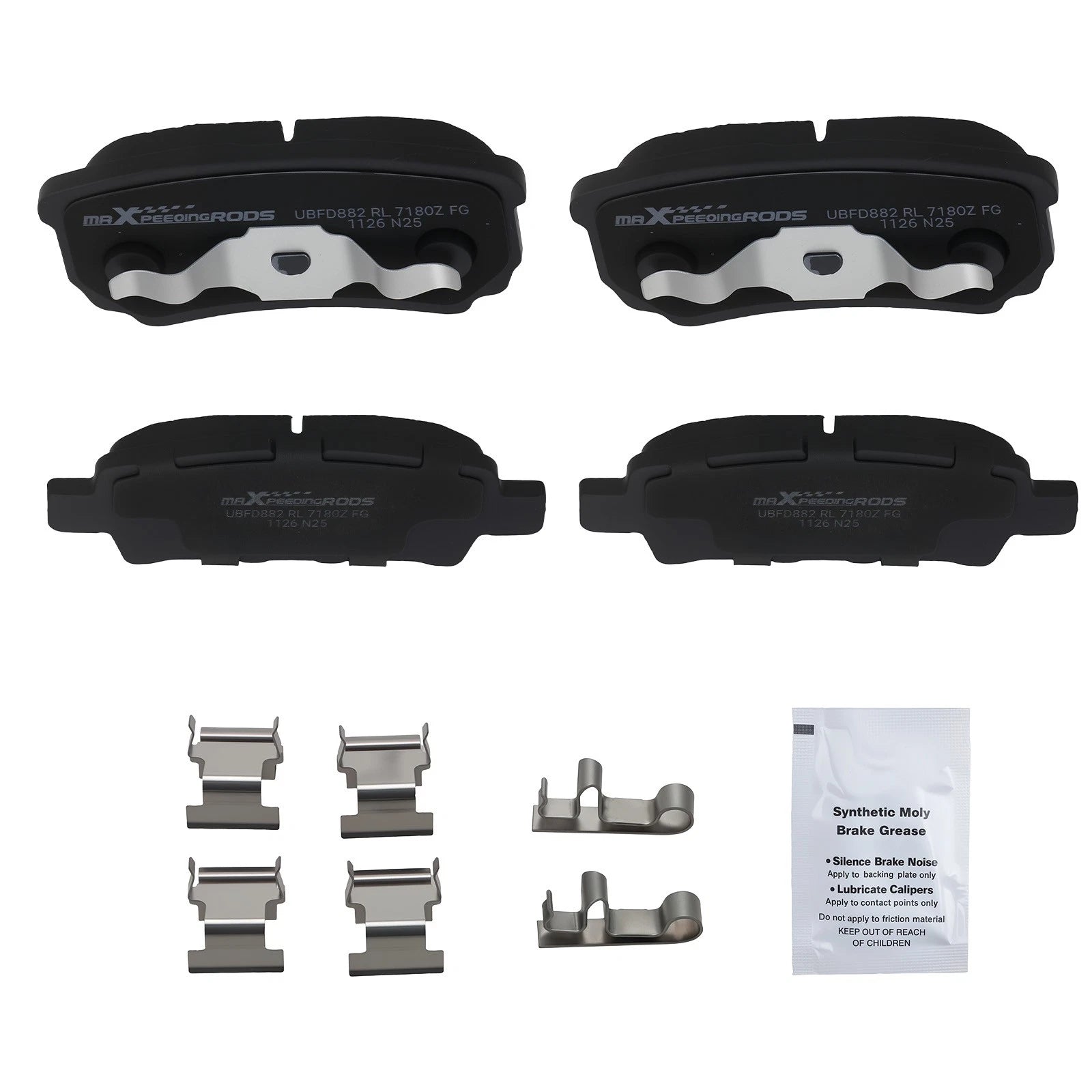 Rear Ceramic Brake Pads Kit for Chrysler 200 Sebring/Dodge Avenger Caliber (2007–2014) D1037