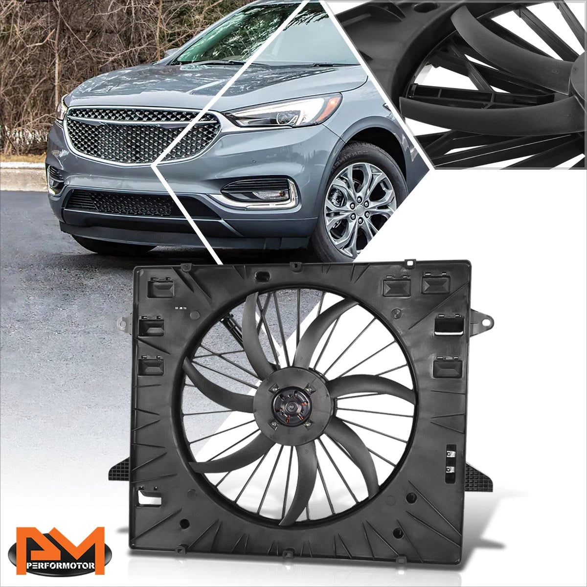 Radiator Cooling Fan Assembly for Enclave/Traverse 3.6L (2018–2020)
