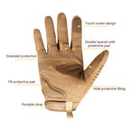 Tactical Shooting Gloves Black for Outdoor Paintball Survival Training