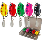 5PCS Soft Silicone Fishing Baits with Noise Maker for Bass