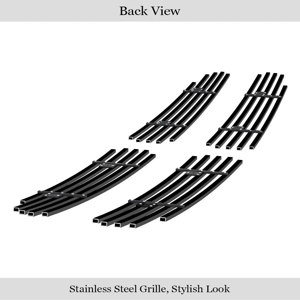 Upper Stainless Black Grille for Dodge Dakota Durango (1997-2004)