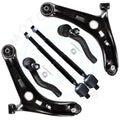 Set of 6 Front Suspension Lower Control Arms Tie Rod Links for Toyota Echo (2000–2003)