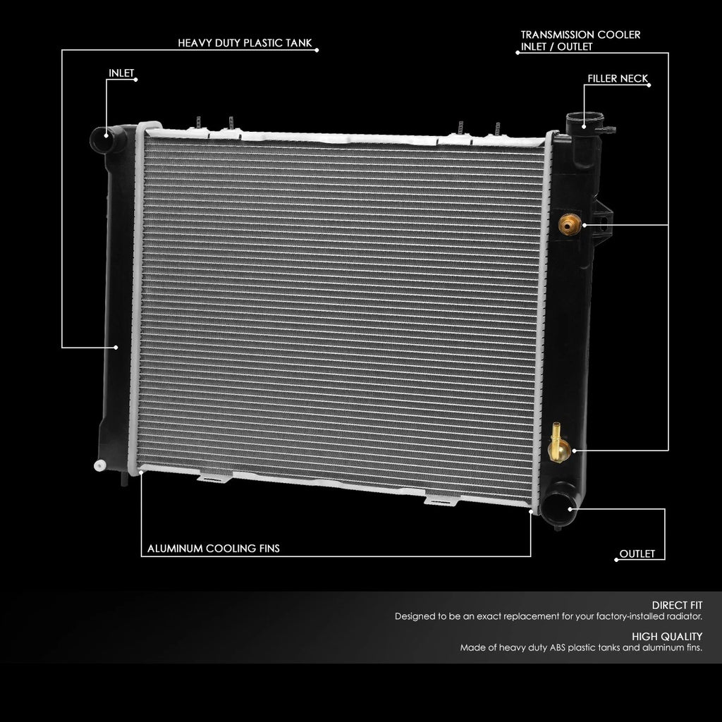 OE Style Aluminum Core Radiator for Jeep Grand Cherokee 5.2L (1993–1997) DPI 1394