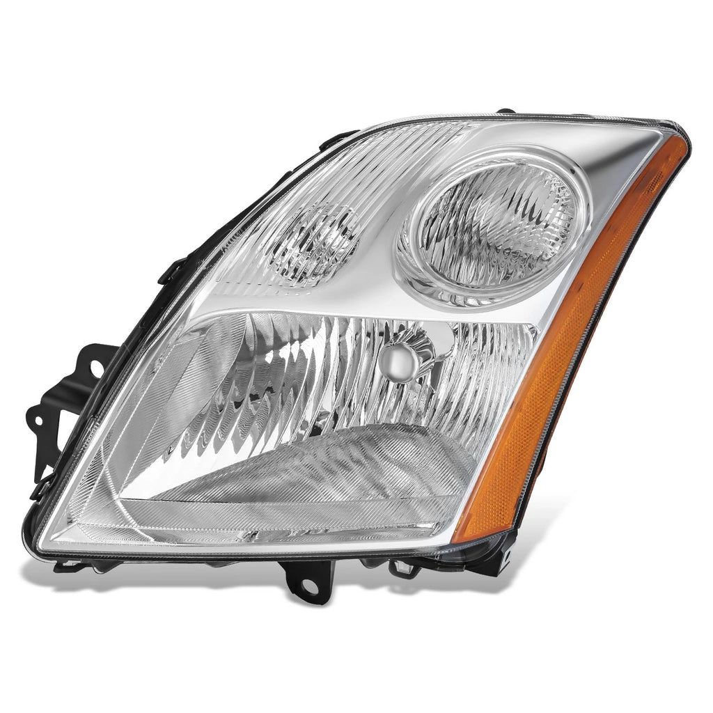Left Driver Chrome Housing Headlight Lamp for Nissan Sentra (2007–2009)