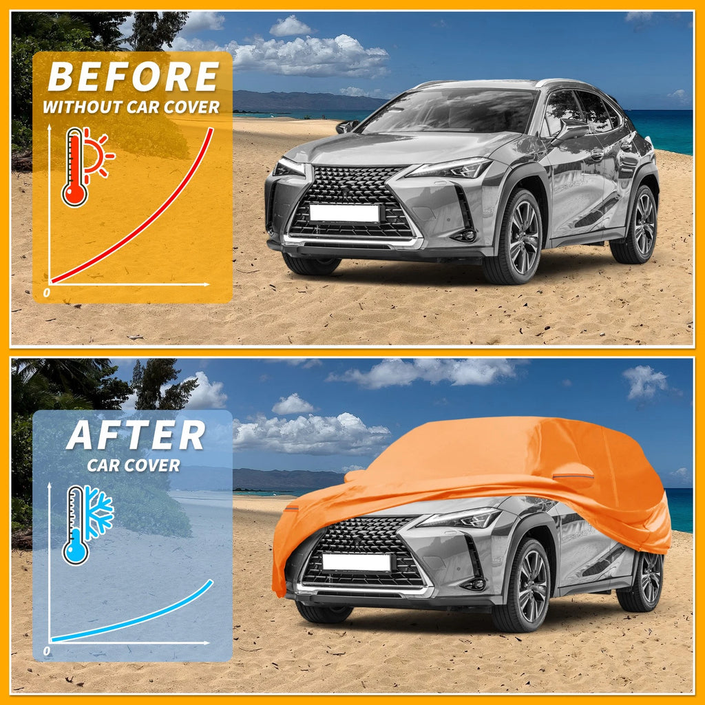 Waterproof Car Cover for Lexus UX (2019–2023) 210D-PU with Zipper