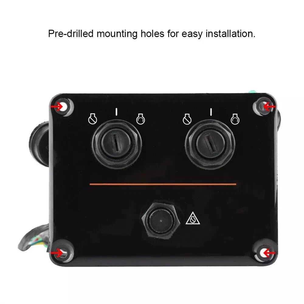 Top Twin Dual Key Switch Assembly for Yamaha (6K1-82570-08, 6K1-82570-13-00)