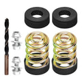 Set of 4 Compression Springs and Retainer Caps for Lawn Mower Seats (N/A)