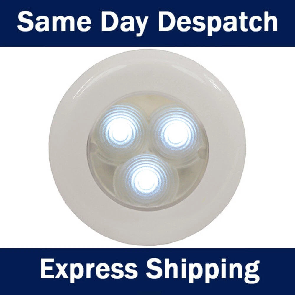 3 LED Waterproof Compact Cockpit Courtesy Light for Boat Caravan (12V)
