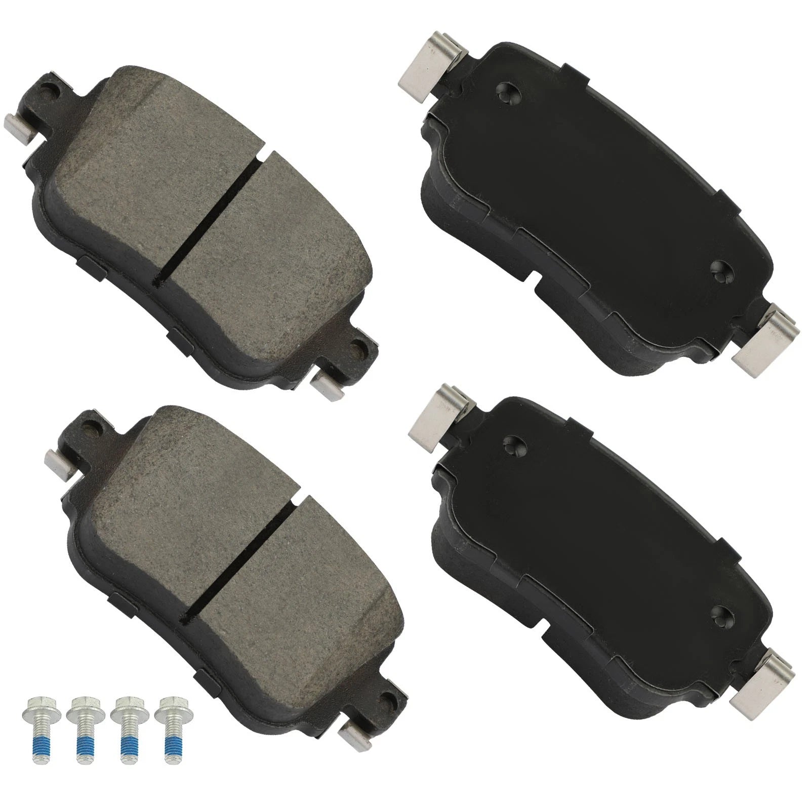 Set of 4 Rear Ceramic Brake Pads for Audi Q3, Volkswagen Golf GTI, Passat