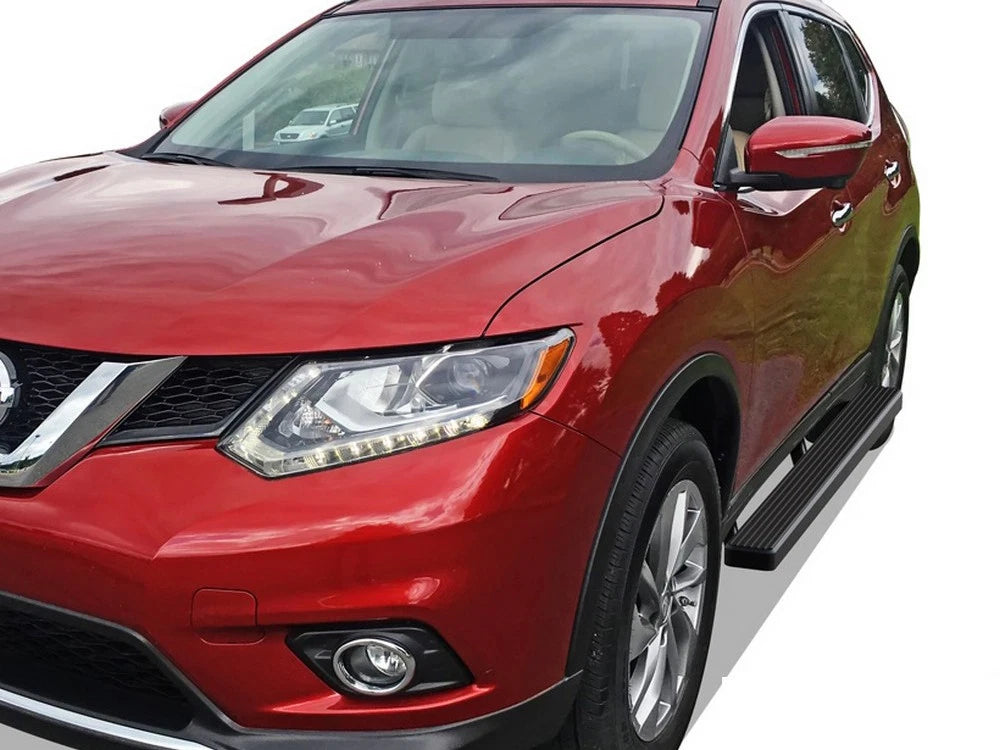 iBoard Running Boards for Nissan Rogue (2014-2020) Matte Black 4"