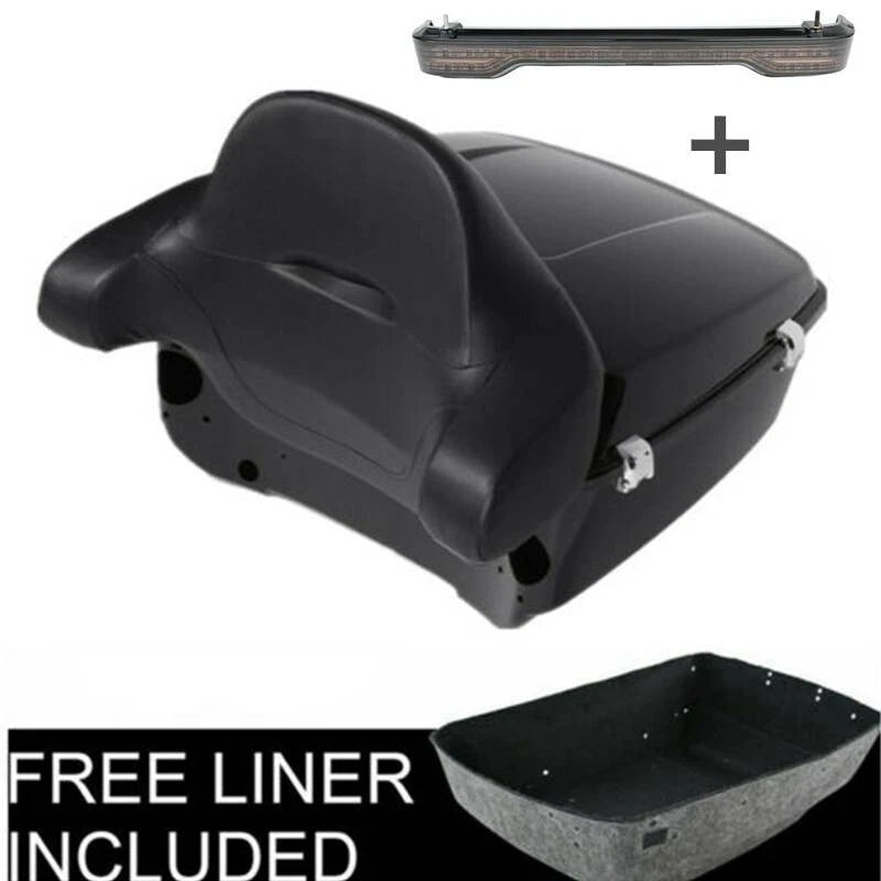 Backrest Pad & LED Tail Light for Harley Touring Glide (2014–2025)