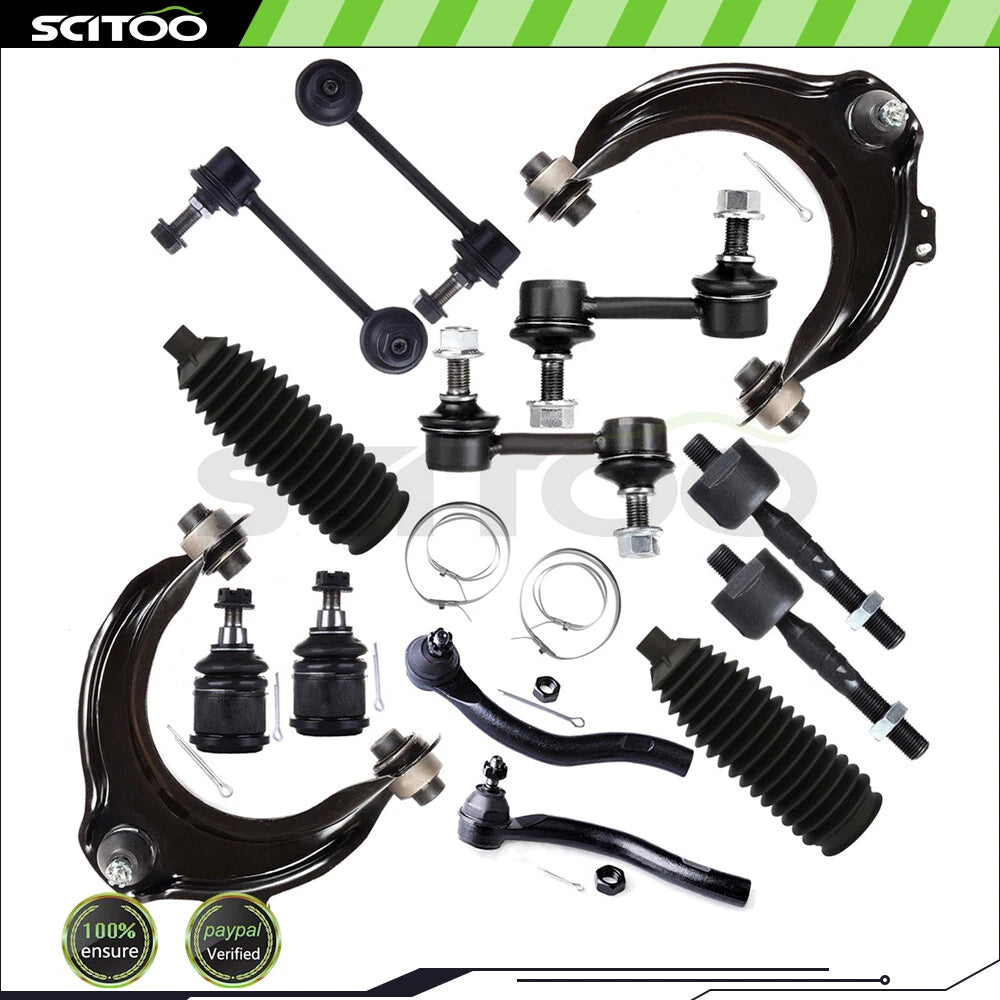 14-Piece Front Lower Ball Joint Tie Rod End Kit for Toyota Tacoma (1995–2004)