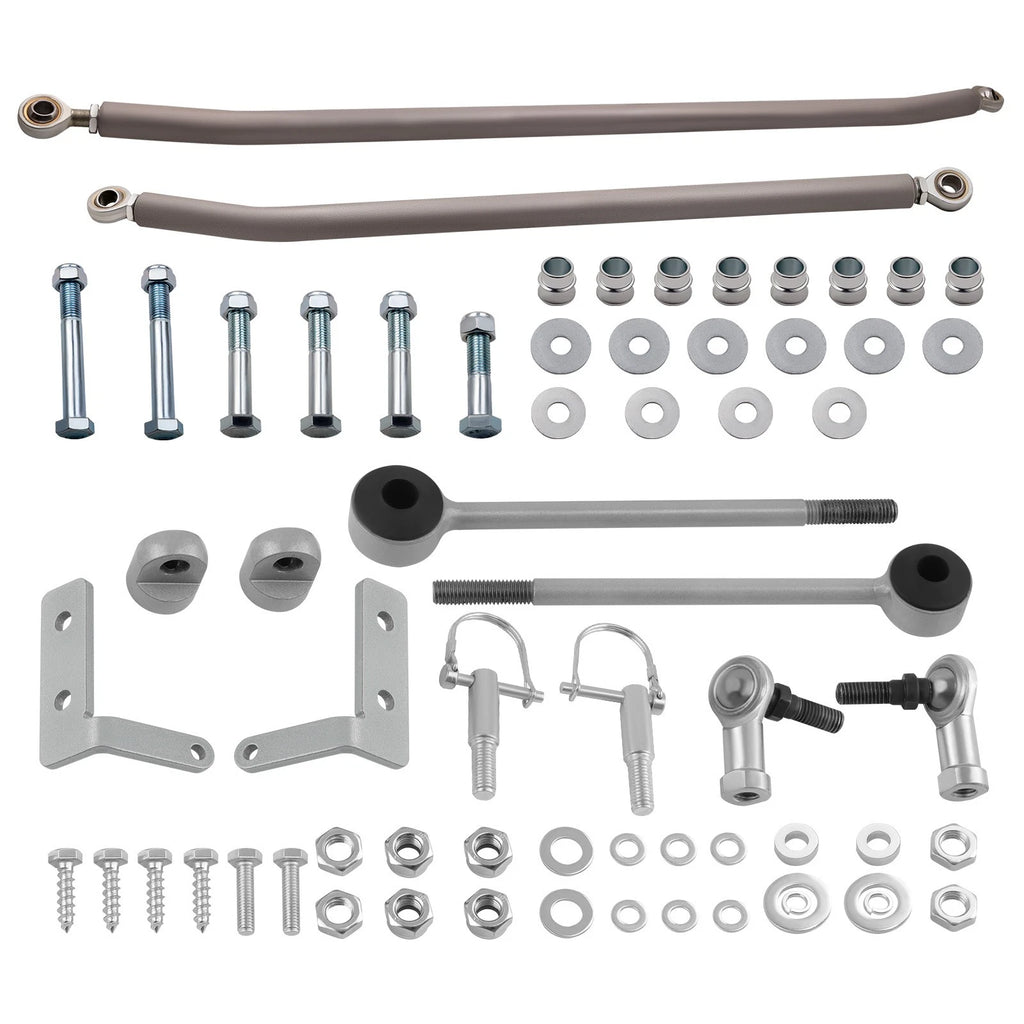 Front Sway Bar Quick Disconnects + Steering Kits for Jeep Cherokee XJ (1984–2001)