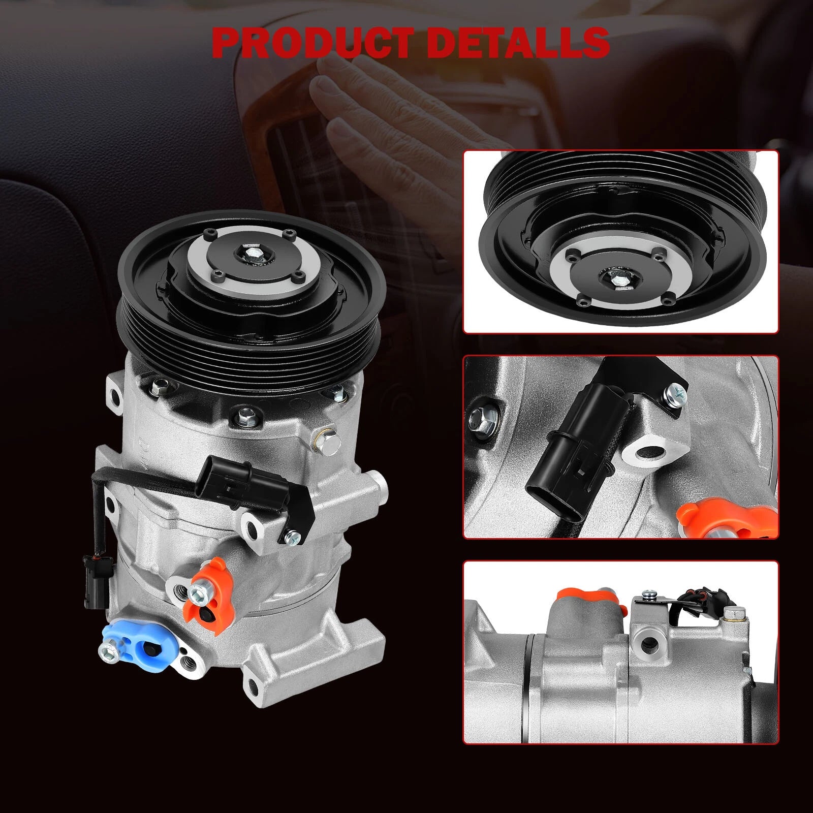 A/C Compressor with Clutch for Hyundai Tucson (2016-2017)