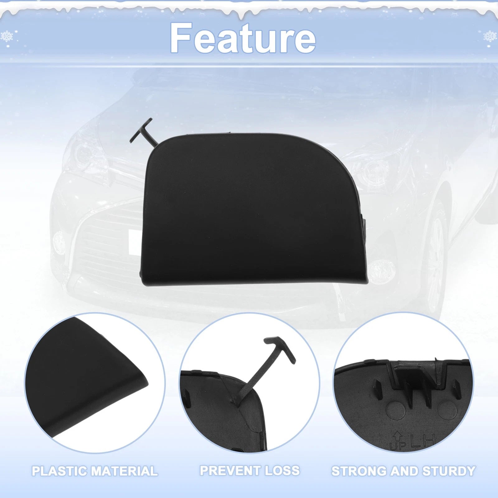 Tow Hook Cover Cap for Toyota Prius (2012–2015) No. 5212847907