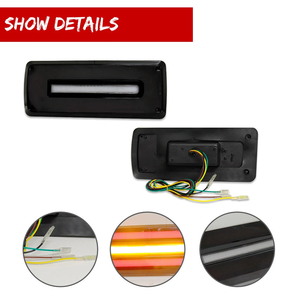 Smoked LED Rear Tail Lights for Mercedes Benz G-Class (1999–2018)
