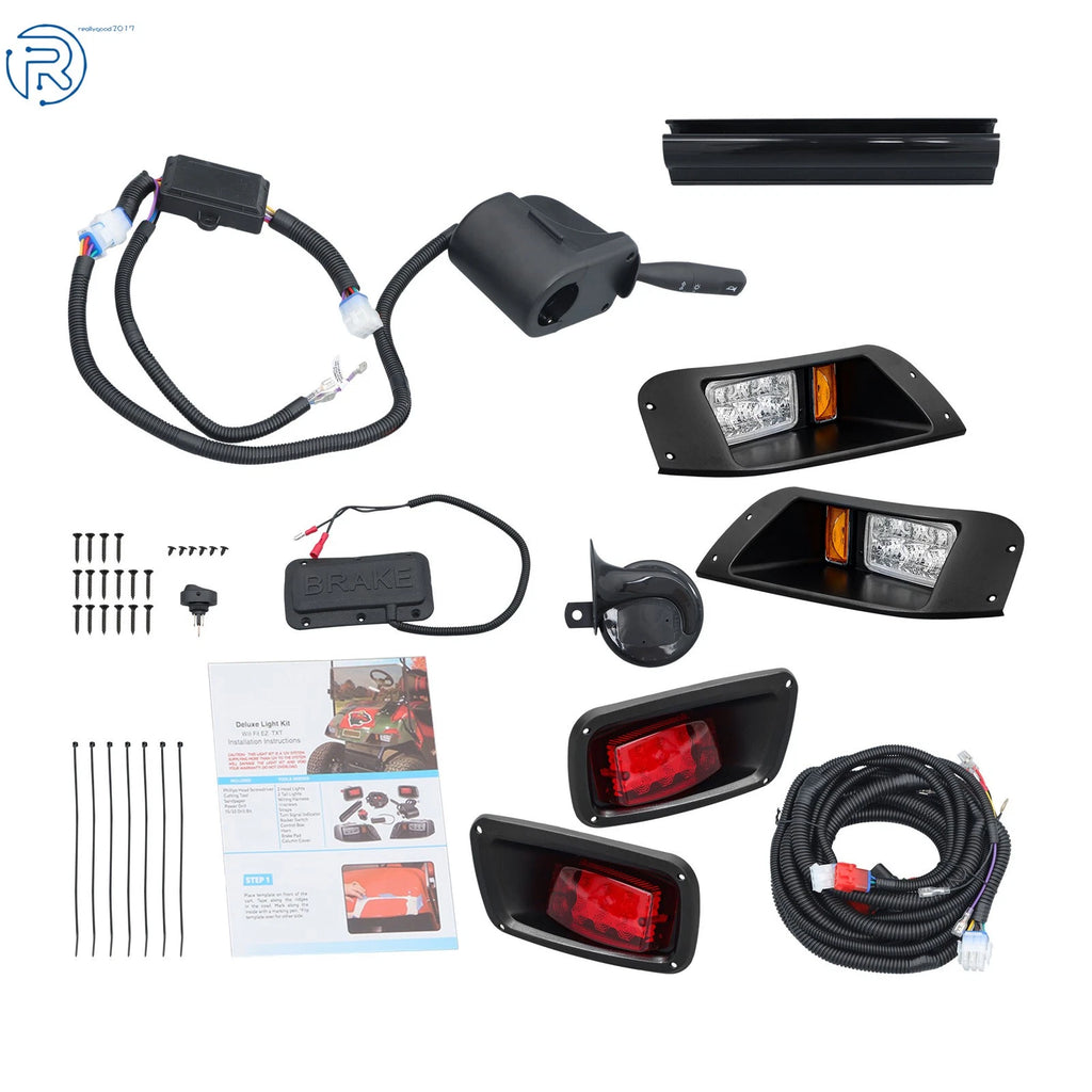 Street Legal Kit w/Turn Signal Switch for EZGO TXT (1996–2013) LED Light Kit