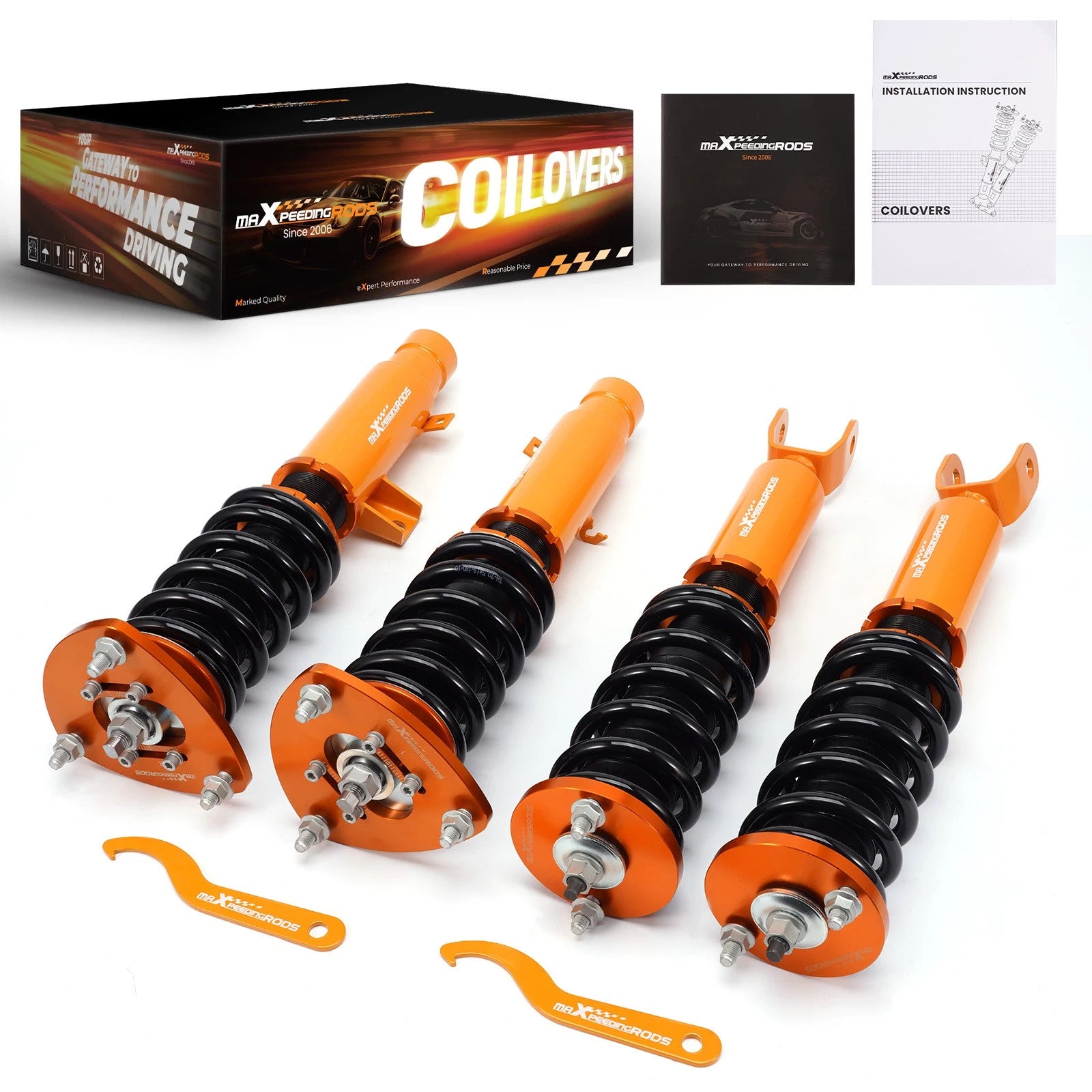 Set of 4 Coilovers Suspension Lowering Kit for Honda Accord (2013–2017)