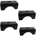 Set of 4 Trailer Axle Spring Perch Seats for 3" Round Tube Mount