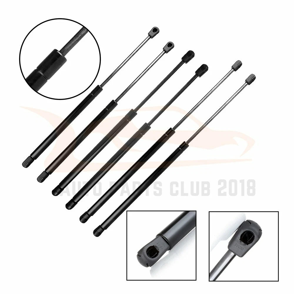 Set of 6 Lift Supports for Hyundai Santa Fe (2001–2006)