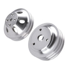 Aluminum 2&3 Groove Pulley Combo for Chevy Small Block 265-400 V8 (1967–1986)