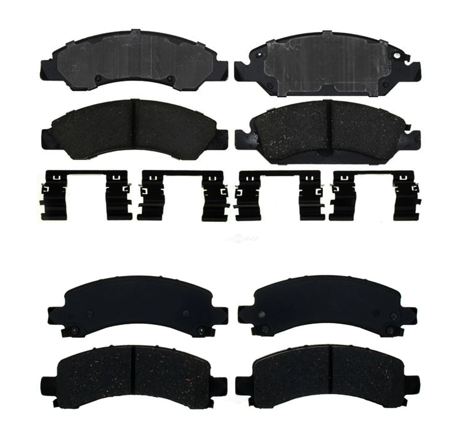 Front & Rear Ceramic Brake Pad Kit ACDelco for Chevrolet Express 1500 (2003–2023)