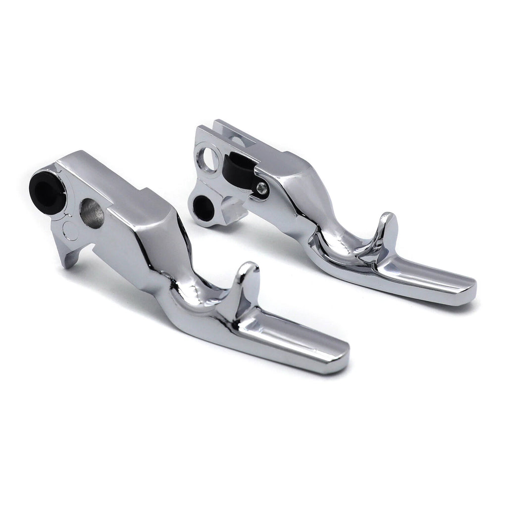 Brake Clutch Levers for Harley XL (1996–2003), Softail (1996–2012), Touring (1996–2007) Black Chrome