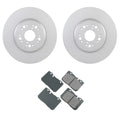 Set of 2 Bosch QuietCast Front Rotors & Akebono ProACT Pads for LS400 (1990–2000)