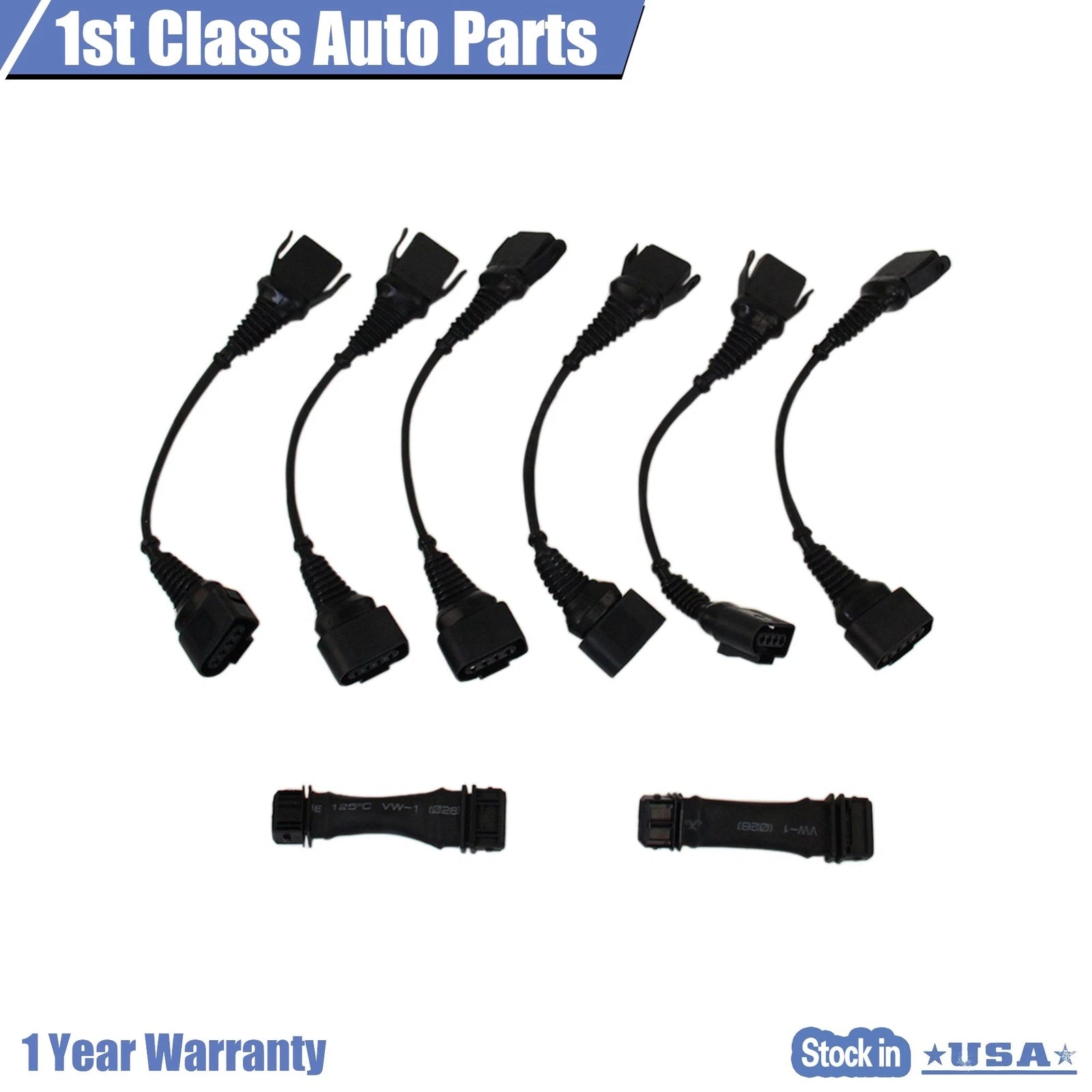 6pcs FSI Coil Conversion Harness & 2pcs ICM Delete Harness for Audi B5 (1996–2001)
