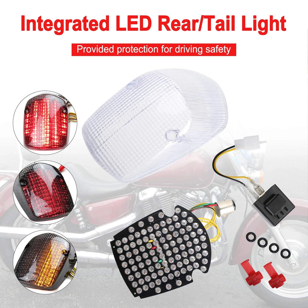 Integrated LED Rear Tail Light for Honda Sabre Shadow ACE Deluxe Valkyrie