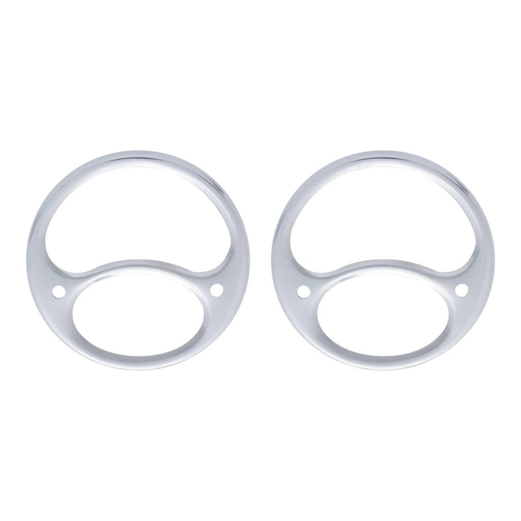 Tail Light Bezels Polished Stainless Steel for Ford Model A (1928–1931)