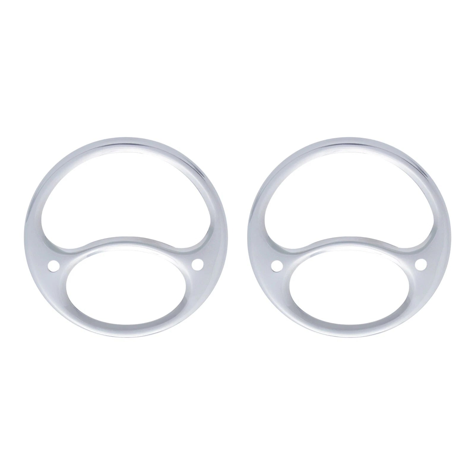 Tail Light Bezels Polished Stainless Steel for Ford Model A (1928–1931)