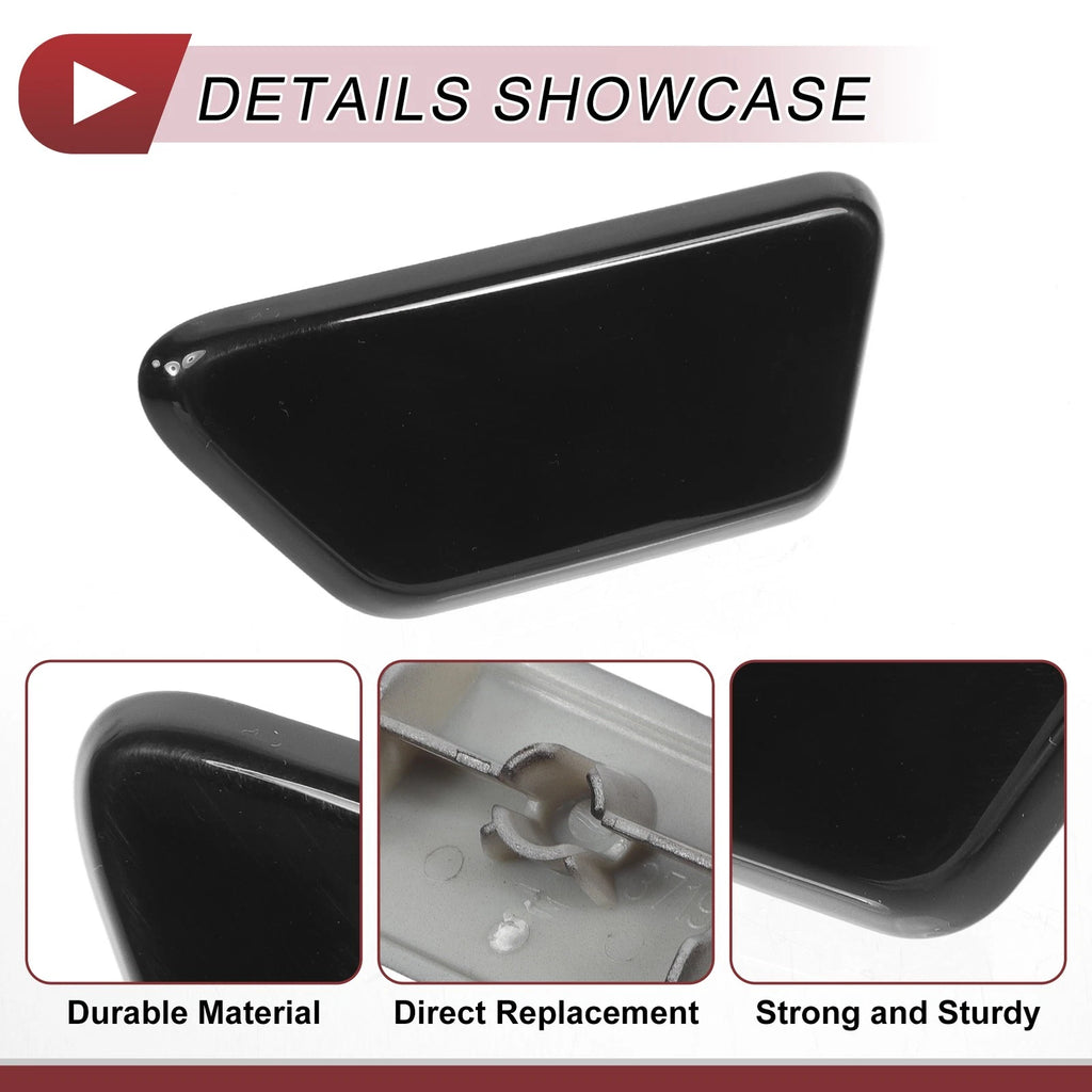 Front Left Washer Nozzle Cover Cap for Mitsubishi Outlander XL (2013–2015) Black