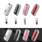 TPU Sand Leather Smart Key Shell with Keychain for Mazda (2014–2025)