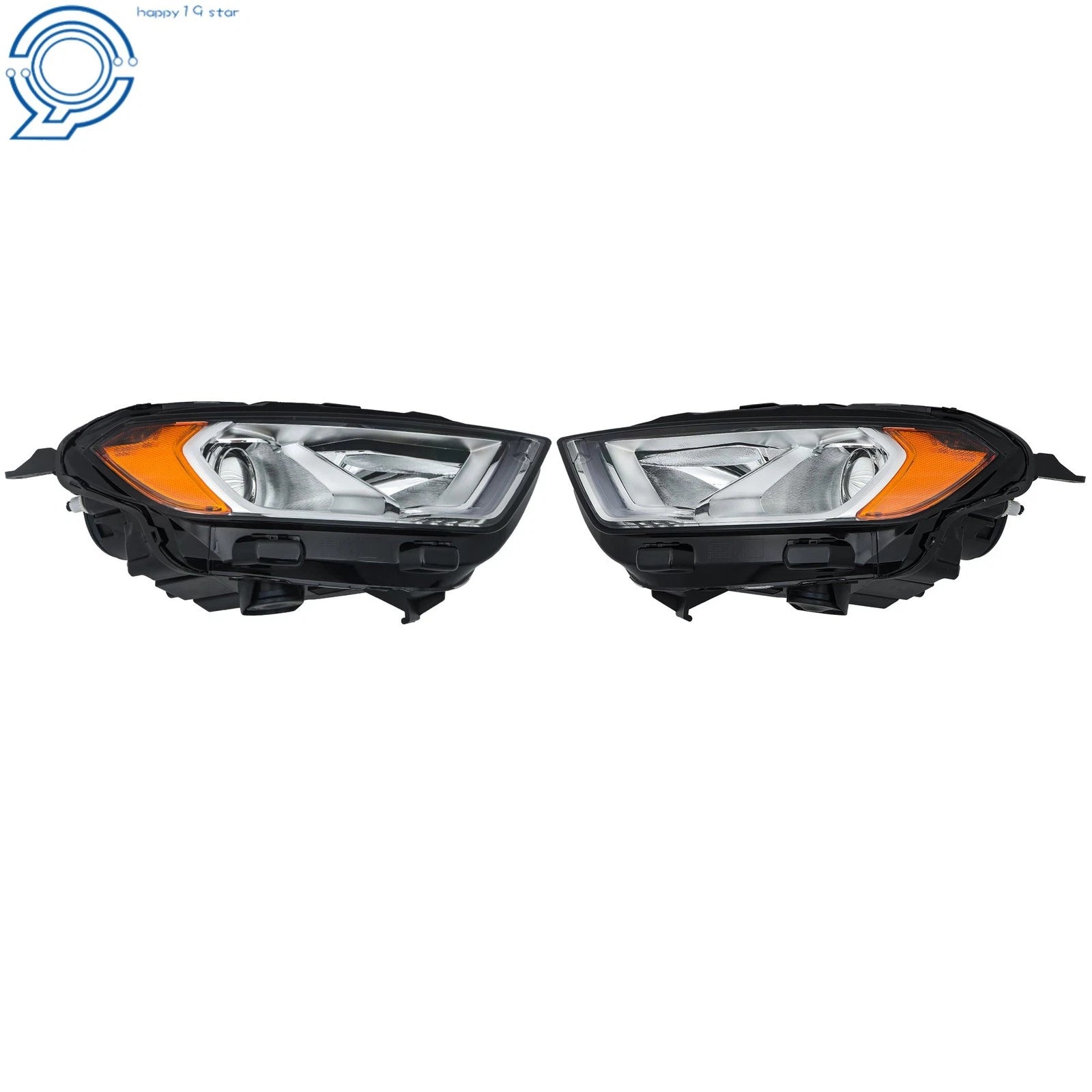 Chrome Bezel for Ford EcoSport (2018–2023) Halogen Headlight LED DRL Pair