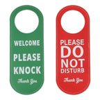 Door Hanger Tag - Do Not Disturb Please Knock Sign for Meeting Room