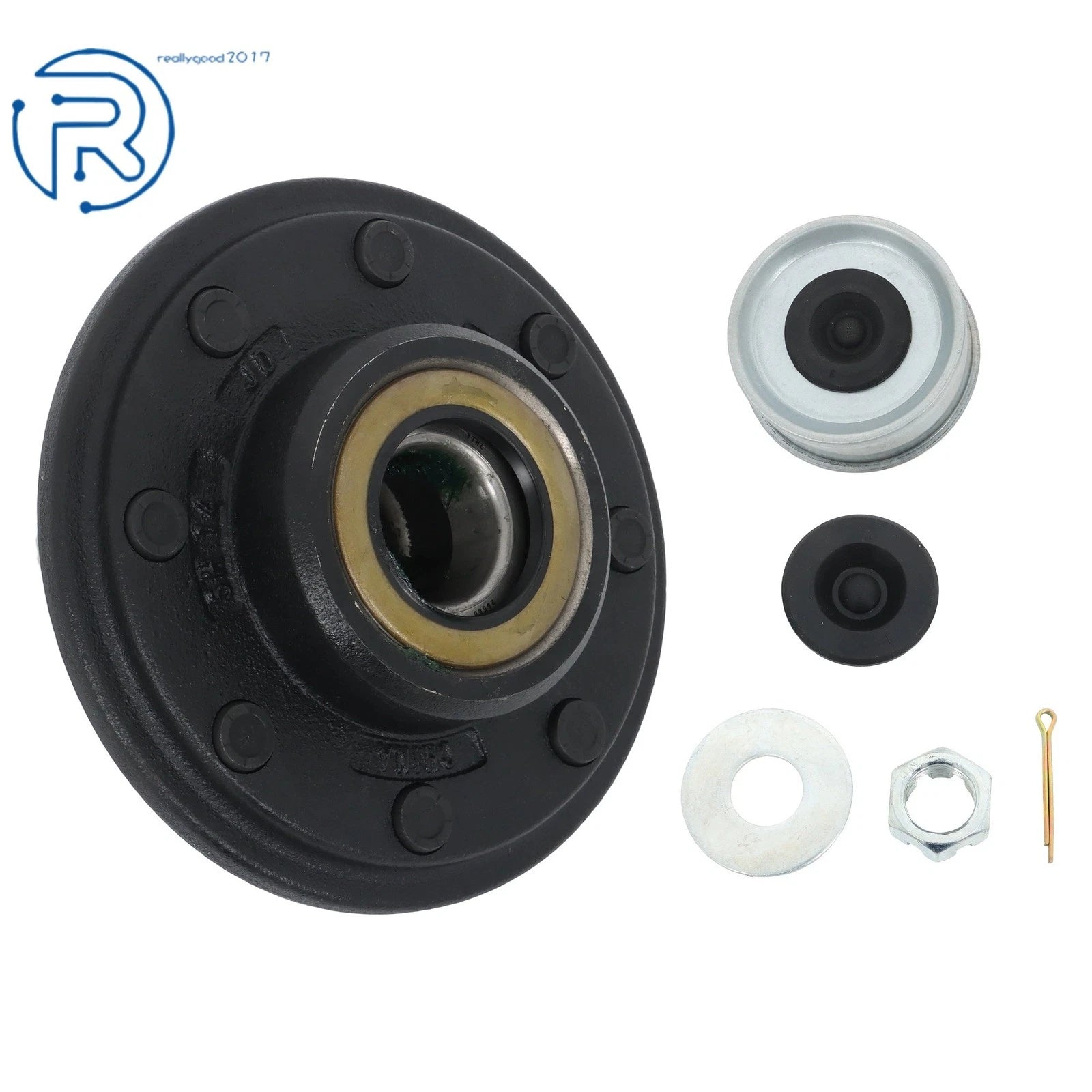 7000 lbs Spindle #42 Trailer Hub Kit 8 on 6.5" Pre-Greased (Fits )