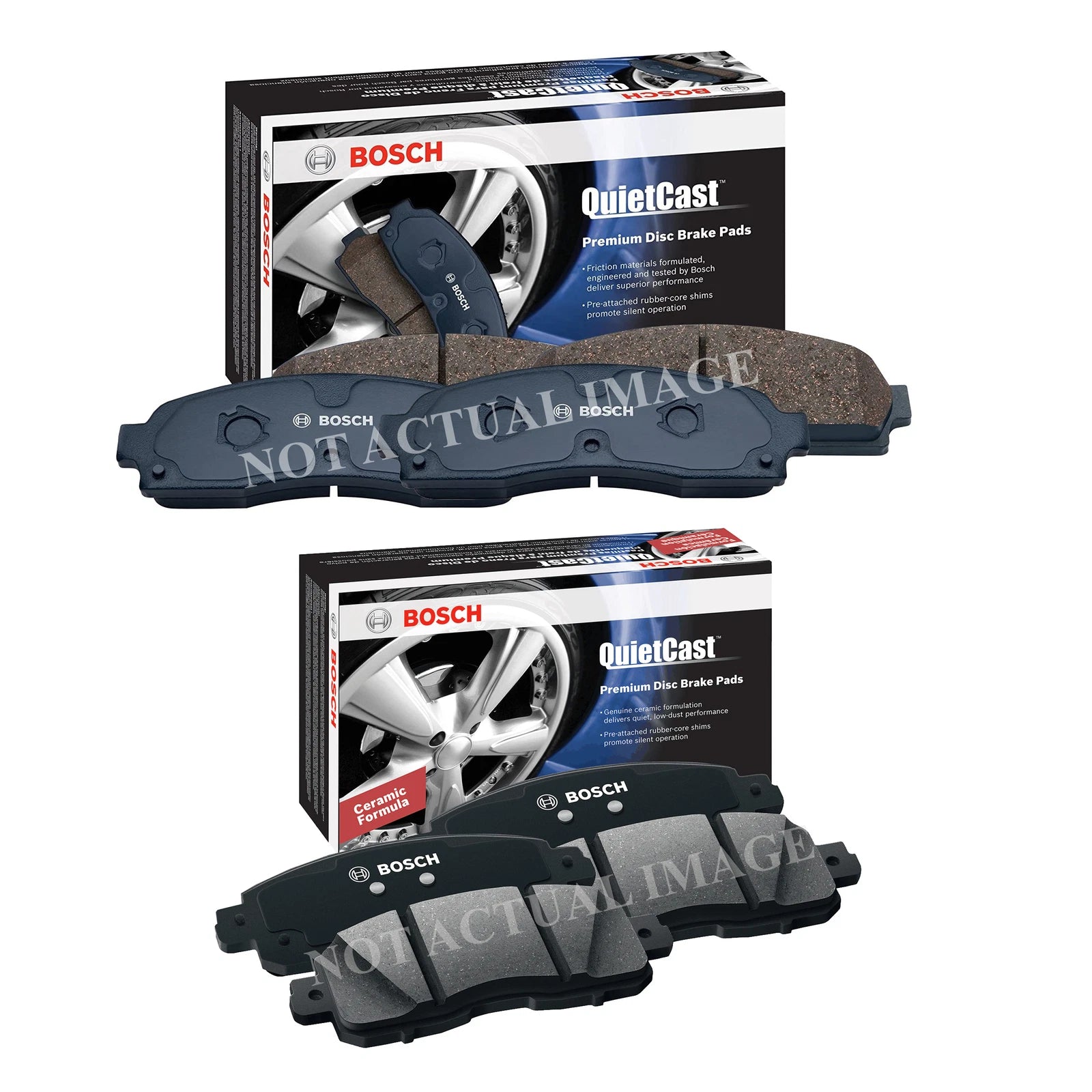 Disc Brake Pad Set for - Front and Rear, Ceramic