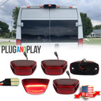 Set of 5 LED Rear Cab Roof Marker Lights for Ram ProMaster 1500 2500 3500 (2014–2023)