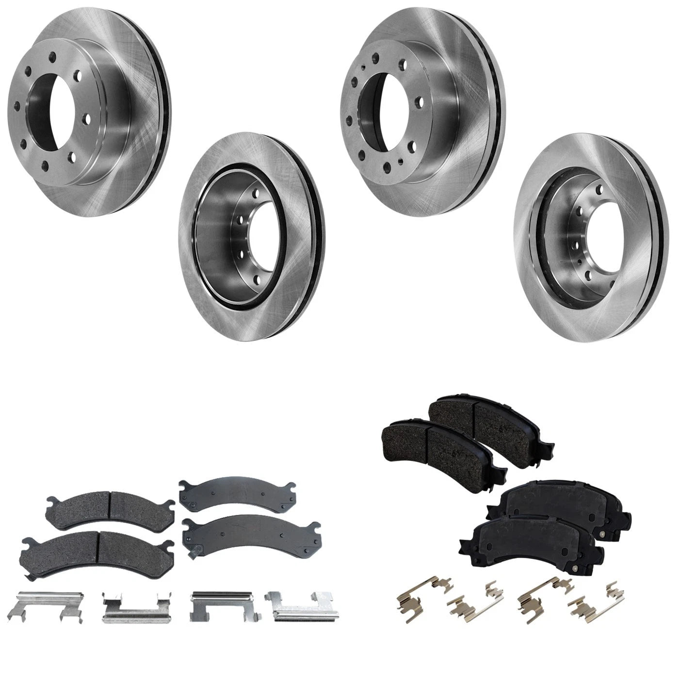 Brake Disc and Pad Kit for Chevrolet Express/Savana 3500 (2004–2017)