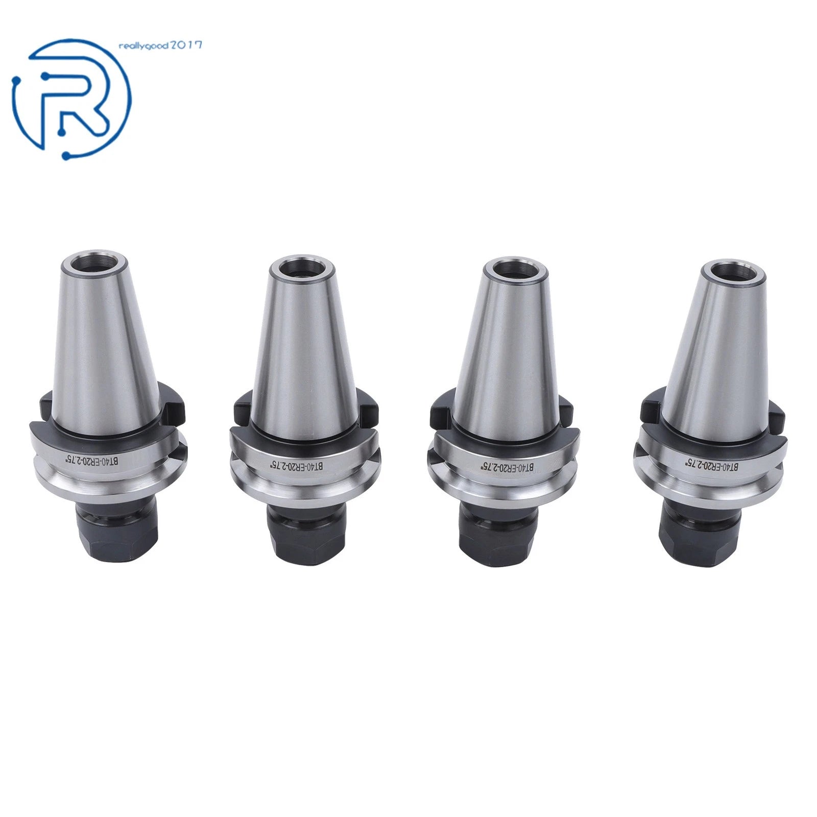 Set of 4 Collet Chucks for BT40 ER20 (Precision Tool Holders)