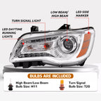 Chrome Clear Headlight for Chrysler 300 (2011-2023) LED