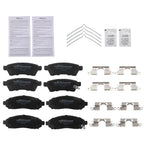 Set of 4 Ceramic Brake Pads for Nissan Frontier Xterra Suzuki Equator (D1100)