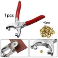 Eyelet Grommet Pliers for Fabric Canvas Repair (1/4 Inch)