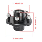 Pre-Greased Hub Assembly Set for 5-Bolt Vehicles (4.5 Inch, 1 Inch Spindle)